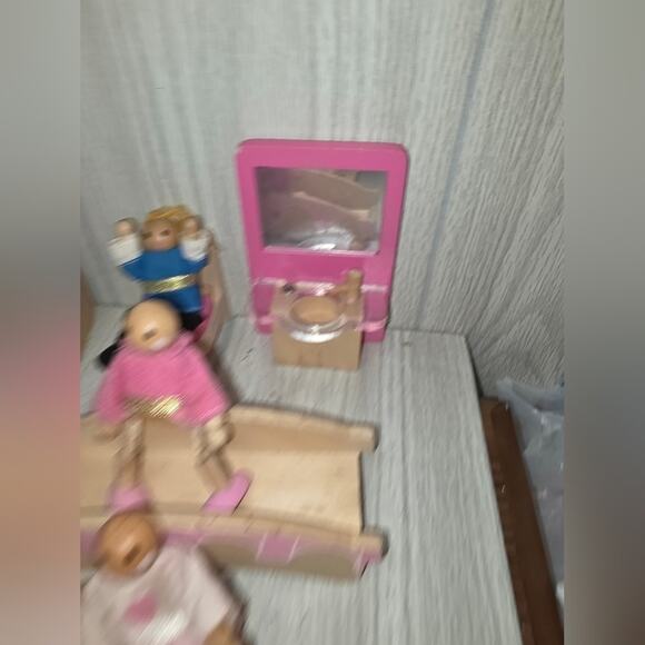 Vtg Kidkraft Wooden Dolls & Dollhouse Furniture Mixed Lot Princess Castle - Picture 16 of 16